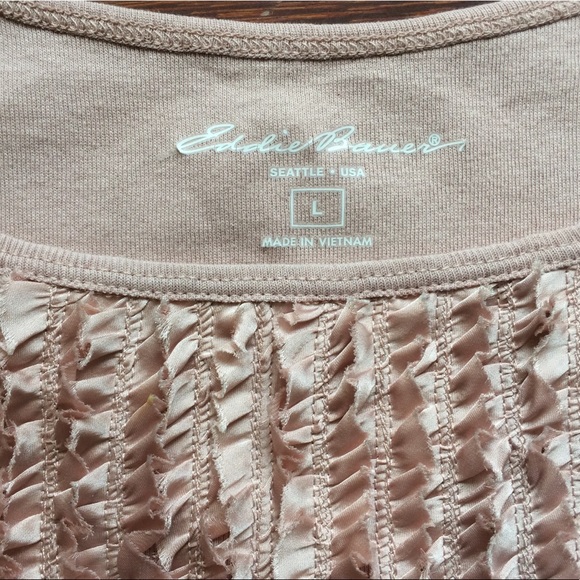 Dusty Rose Ruffle Detail Tank from Eddie Bauer - Picture 4 of 6